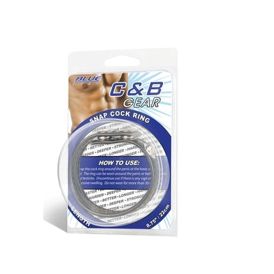 Blue Line Snap Cock Ring 8.75 Inch 22 Cm