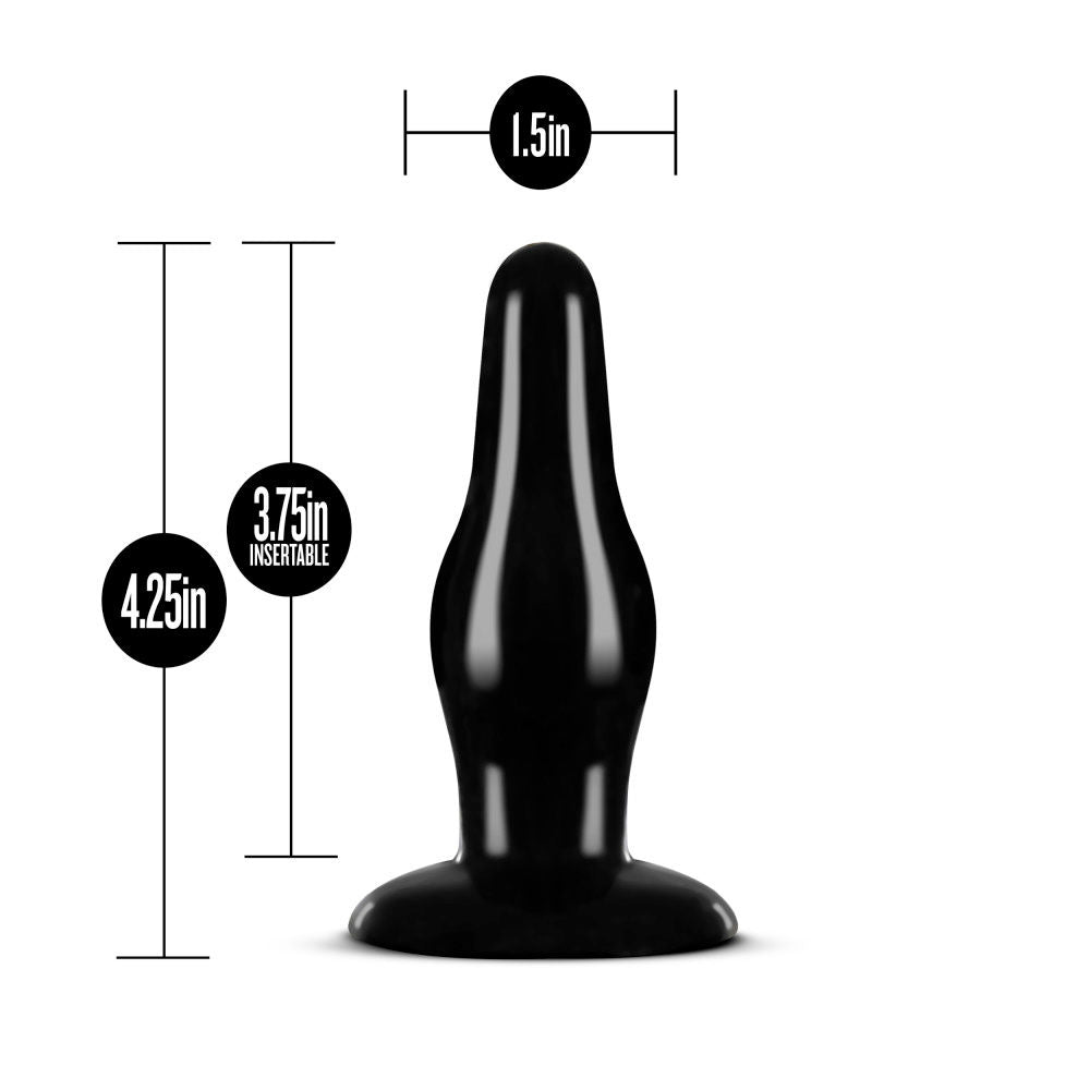 Blush Anal Adventures Pleasure Plug Black for Comfortable Use