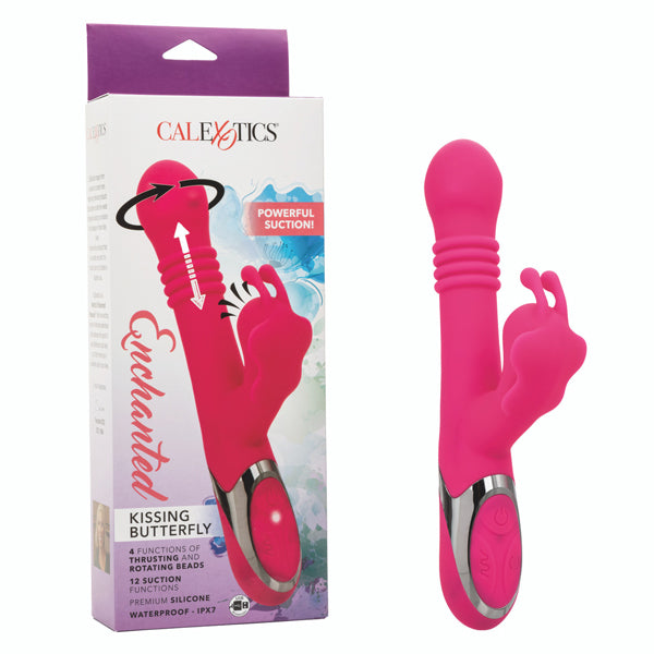 Enchanted Kissing Butterfly 5" Insertable Vibrator with Powerful Suction and Intimate Sensations