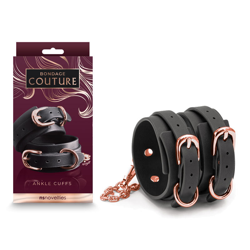 Bondage Couture Ankle Cuffs Premium Restraint Accessory