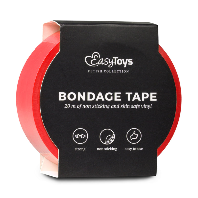 Bondage Tape in Red for Versatile Adult Play