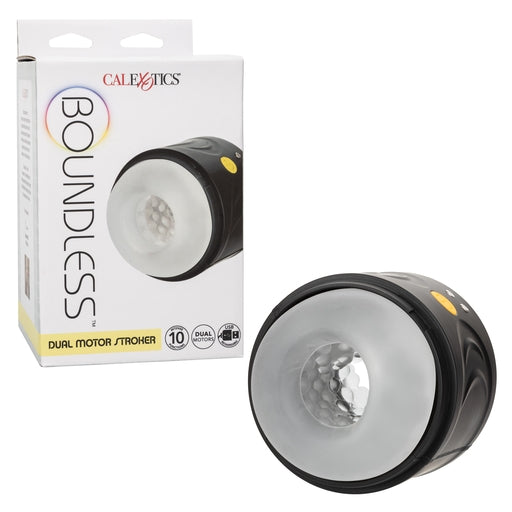 Boundless Dual Motor Stroker Black with Textured Chamber and 10 Function Settings