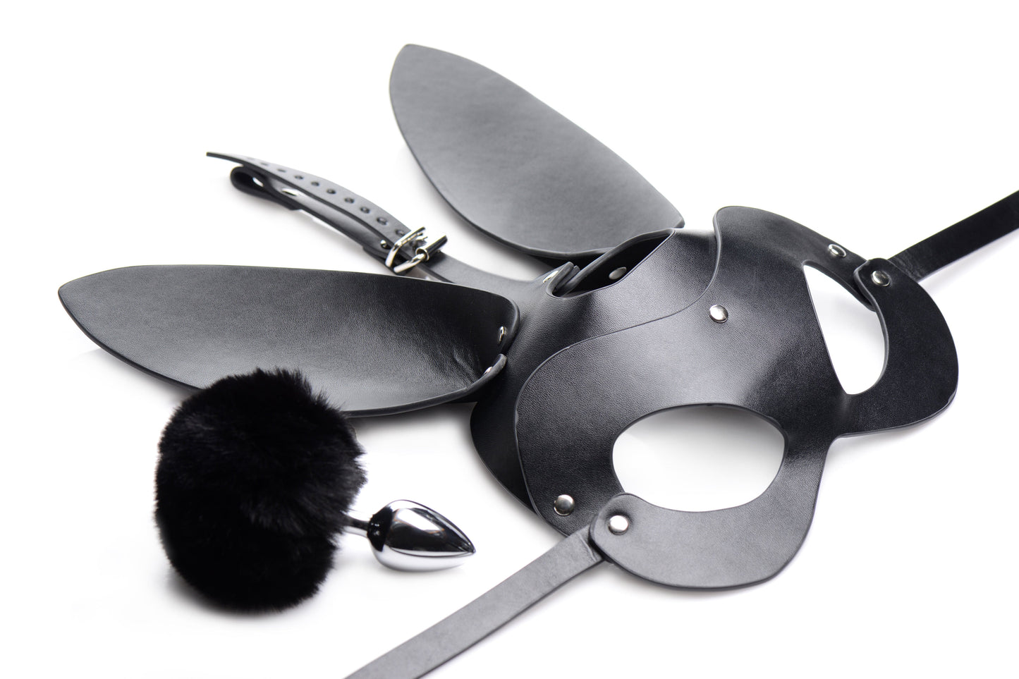 Bunny Tail Anal Plug and Mask Set