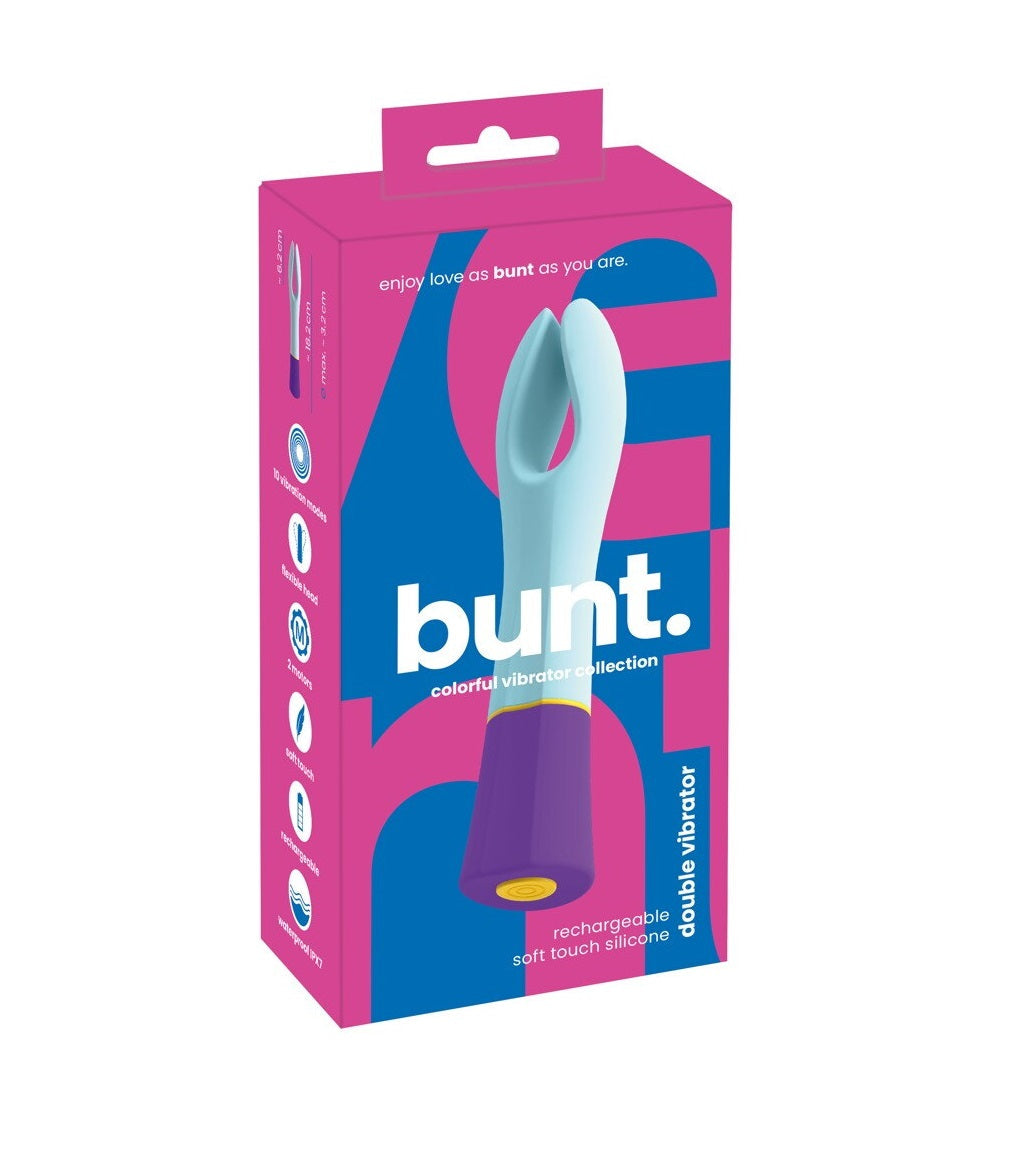 Bunt Double Vibrator with Multicolor and Adjustable Size