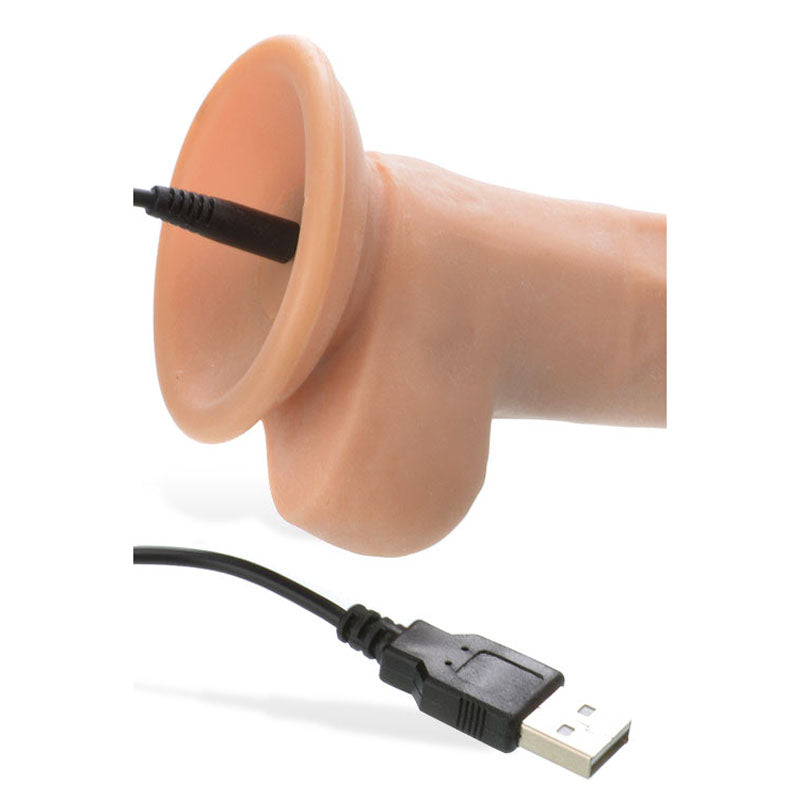 Adam & Eve Adam's True Feel (USB Rechargeable) 7 Inch Vibrating Dildo
