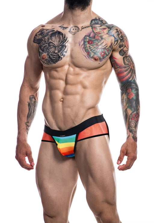Cut 4 Men Mixed Jockstrap Rainbow Size Small