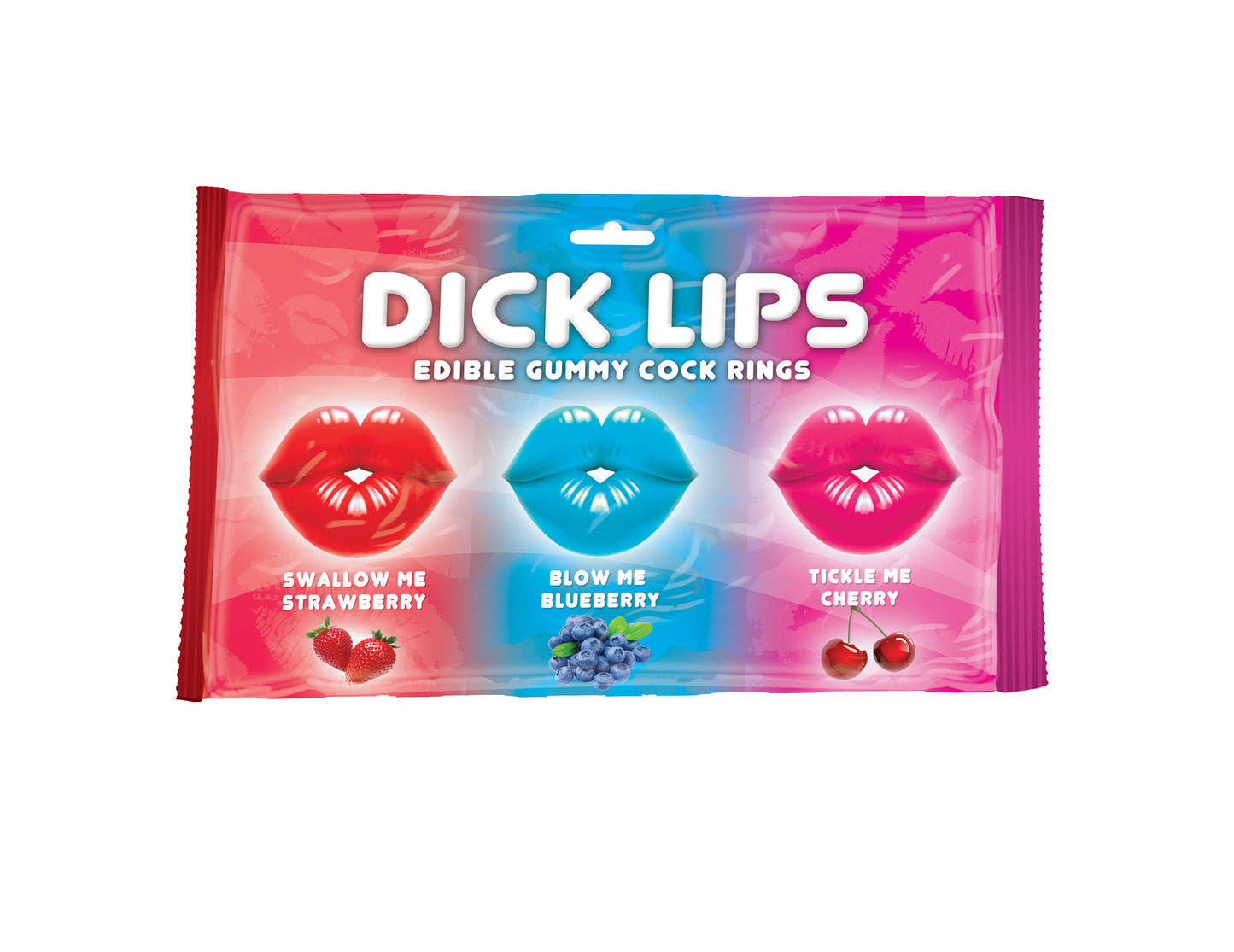 Dick Lips Gummy 3 Pack – Edible Fruity Cock Rings