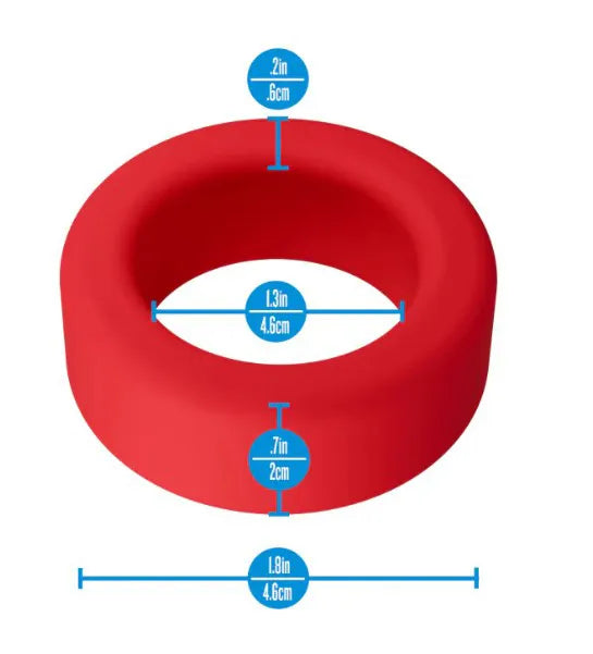 Performance Plus Pursuit (Red) – Durable Thick Cock Ring