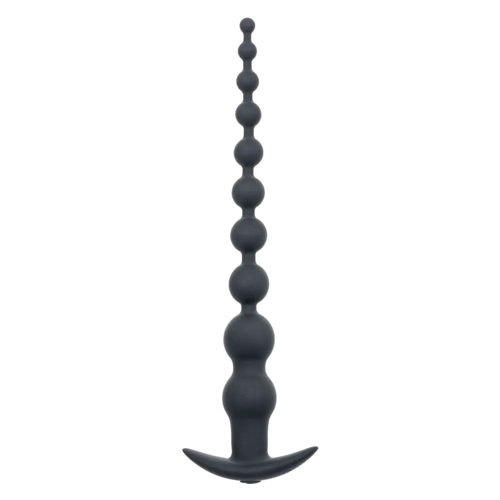 Rechargeable X-10 Power Beads (Black) – Extended Length Anal Beads