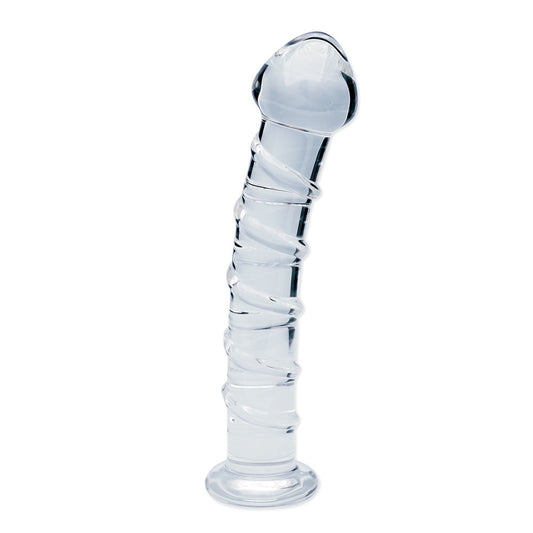 Seraphic Spiral – Hand-Blown Borosilicate Glass Dildo 160mm