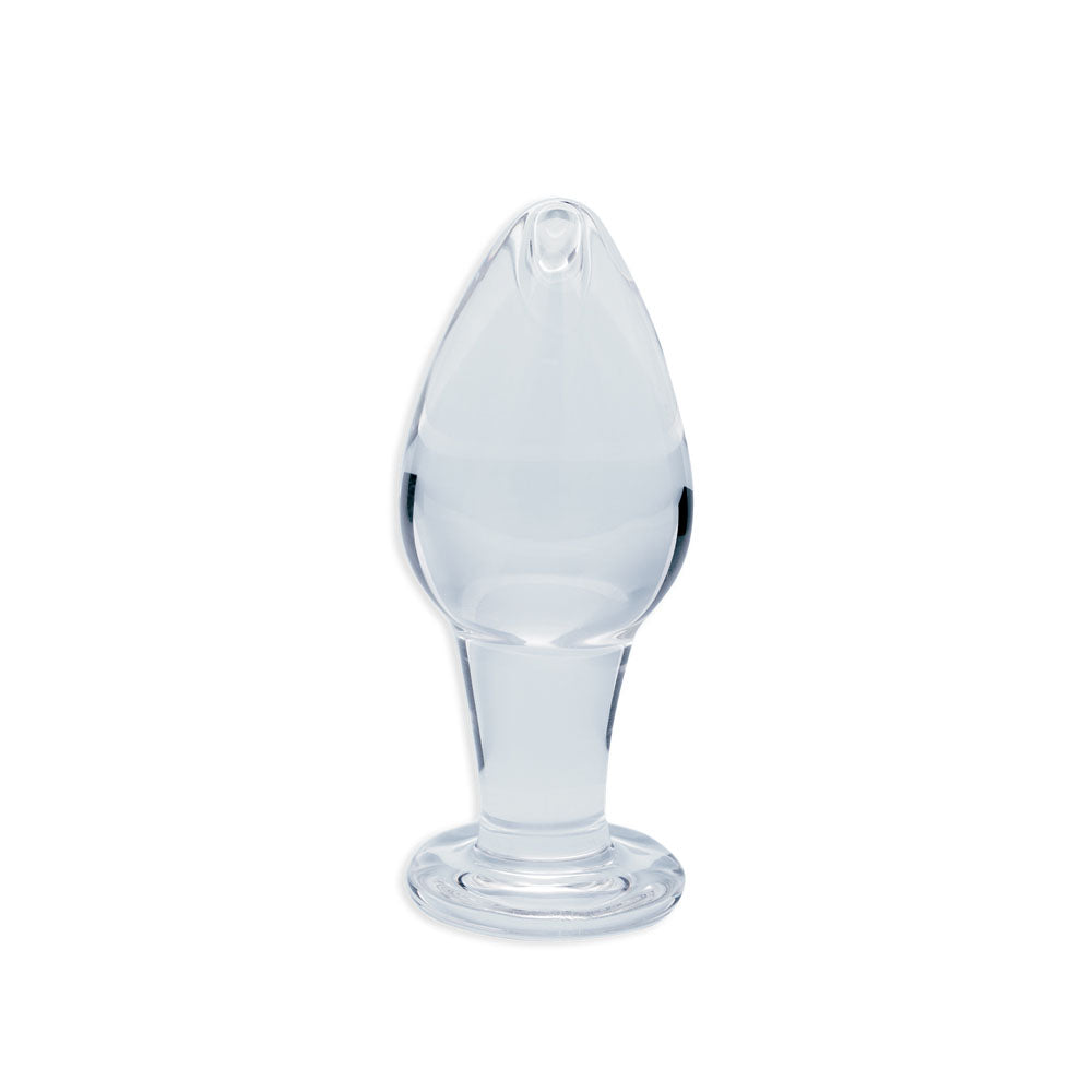 Utopian Bud Glass Butt Plug – Handcrafted 3.5 Inch Borosilicate Glass Plug