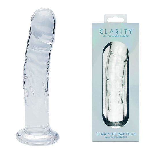 Seraphic Rapture – Handblown Borosilicate Glass 7 Inch Sculpted Dildo