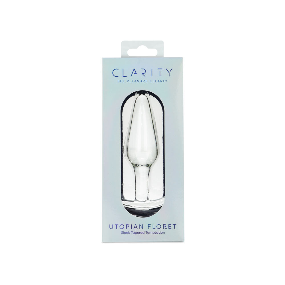 Utopian Floret – Handcrafted 4.3 Inch Glass Butt Plug