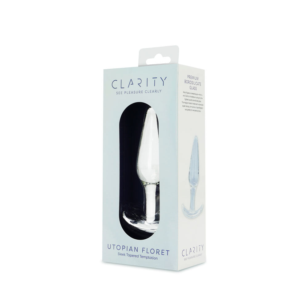 Utopian Floret – Handcrafted 4.3 Inch Glass Butt Plug