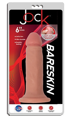 Jock 6 Inch Bareskin Dong No Balls Vanilla