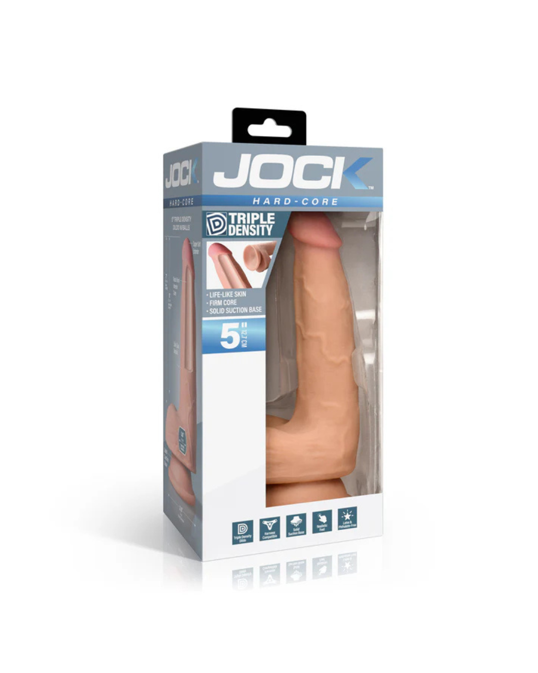 Jock Hard-Core 5 Inch Triple Density Dildo with Balls