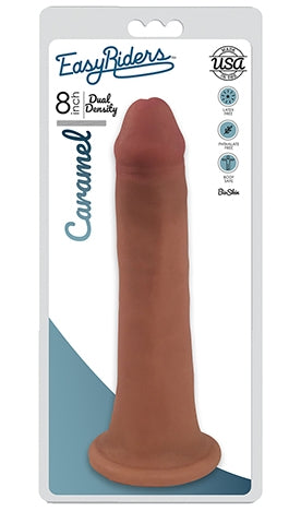 Easy Riders 8 Inch Slim Bioskin Dong Caramel Color