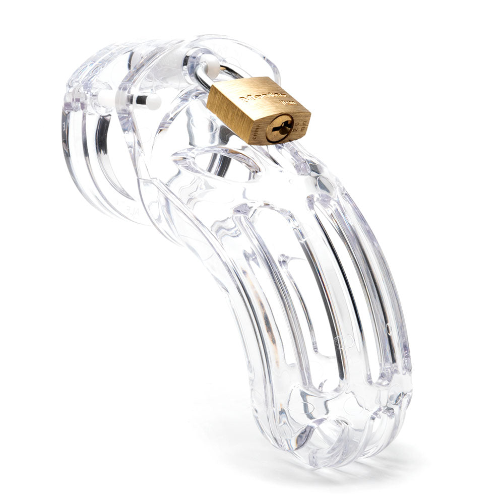 Cockcage The Curve Clear Chastity Device 9.5cm x 3.8cm