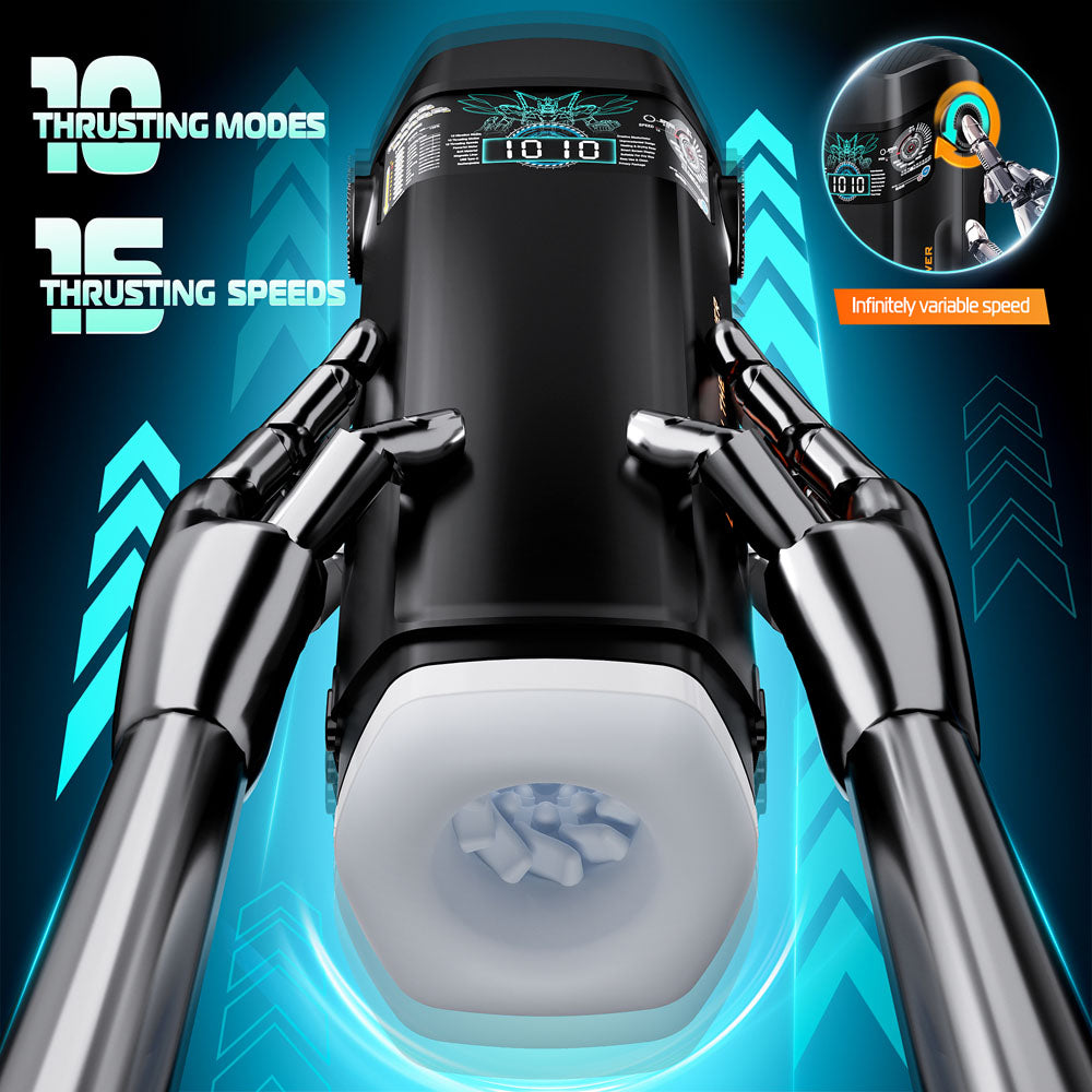 Cyberskin B-Titan Thrusting and Vibrating Auto Masturbator with Heater