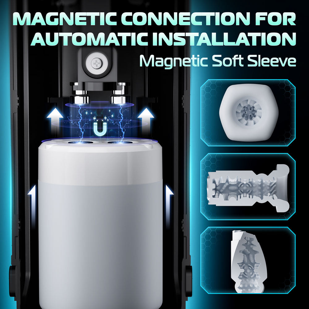 Cyberskin B-Titan Thrusting and Vibrating Auto Masturbator with Heater