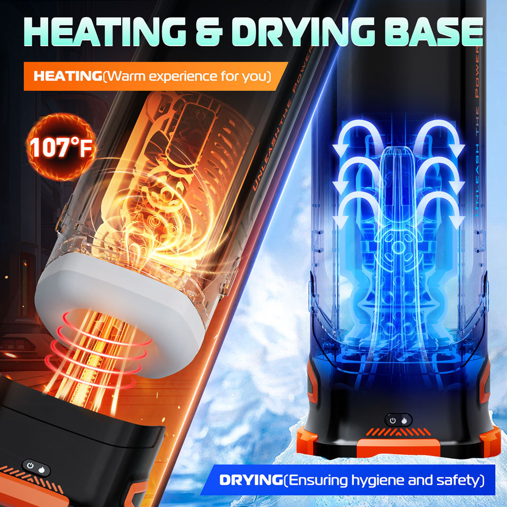 Cyberskin B-Titan Thrusting and Vibrating Auto Masturbator with Heater