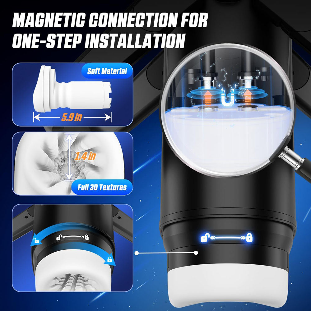 CyberSkin The Wing 29cm Thrusting Auto Masturbator with Heater