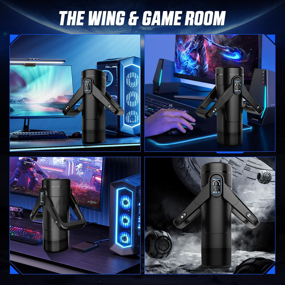 CyberSkin The Wing 29cm Thrusting Auto Masturbator with Heater