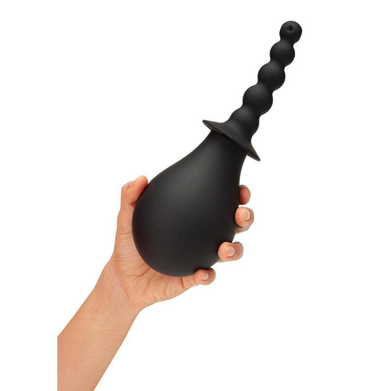 CleanScene Soft Squeeze Beaded Anal Douche Set 250ml with Flared Base - 4 Piece