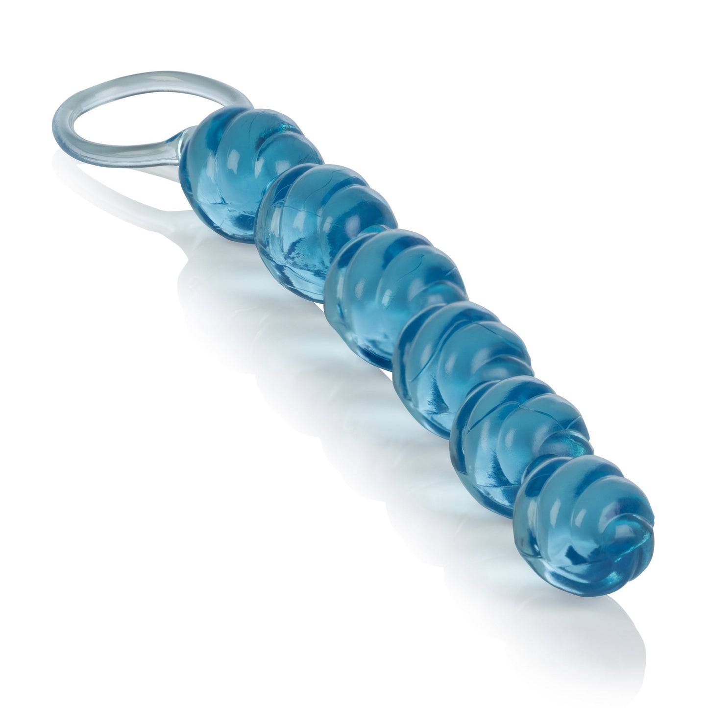 CalExotics Blue Swirl Pleasure Beads Flexible Anal Toy