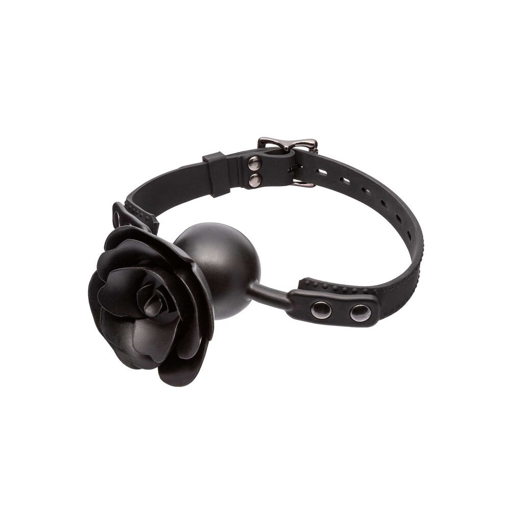 Forbidden Removable Rose Gag – Adjustable Breathable Fetish Accessory