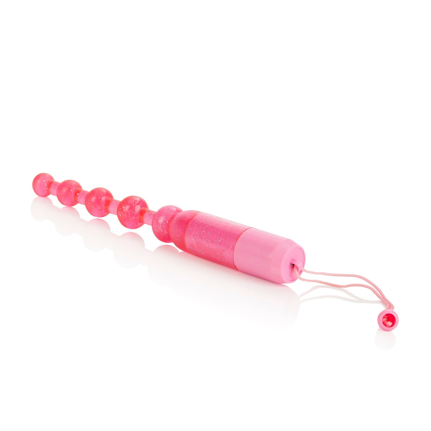CalExotics Pink Vibrating Pleasure Beads with Beaded Shaft