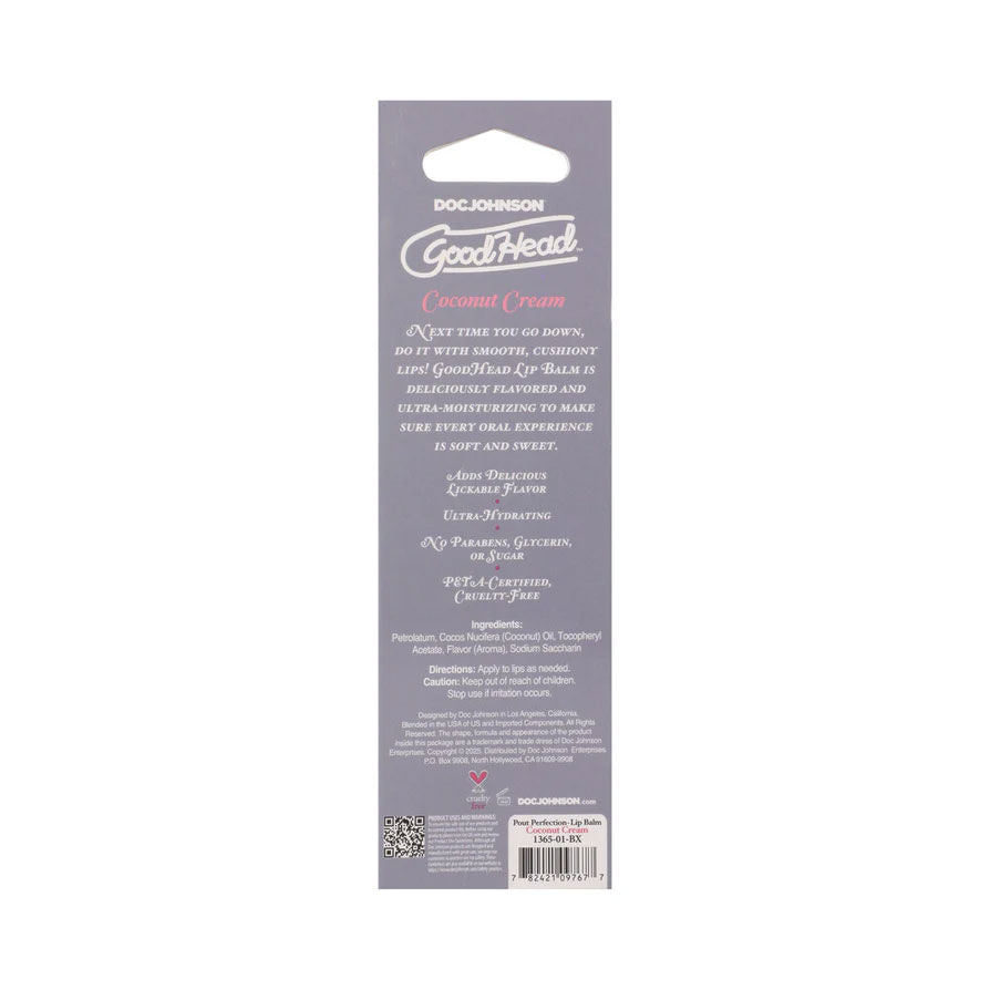 Goodhead Pout Perfection (Coconut Cream) – Lip Balm