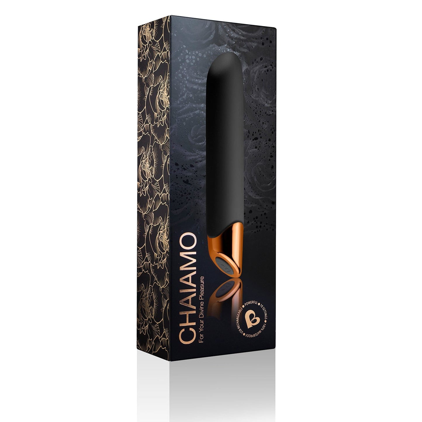 Chaiamo Black Sensual Vibrator with 10 Levels