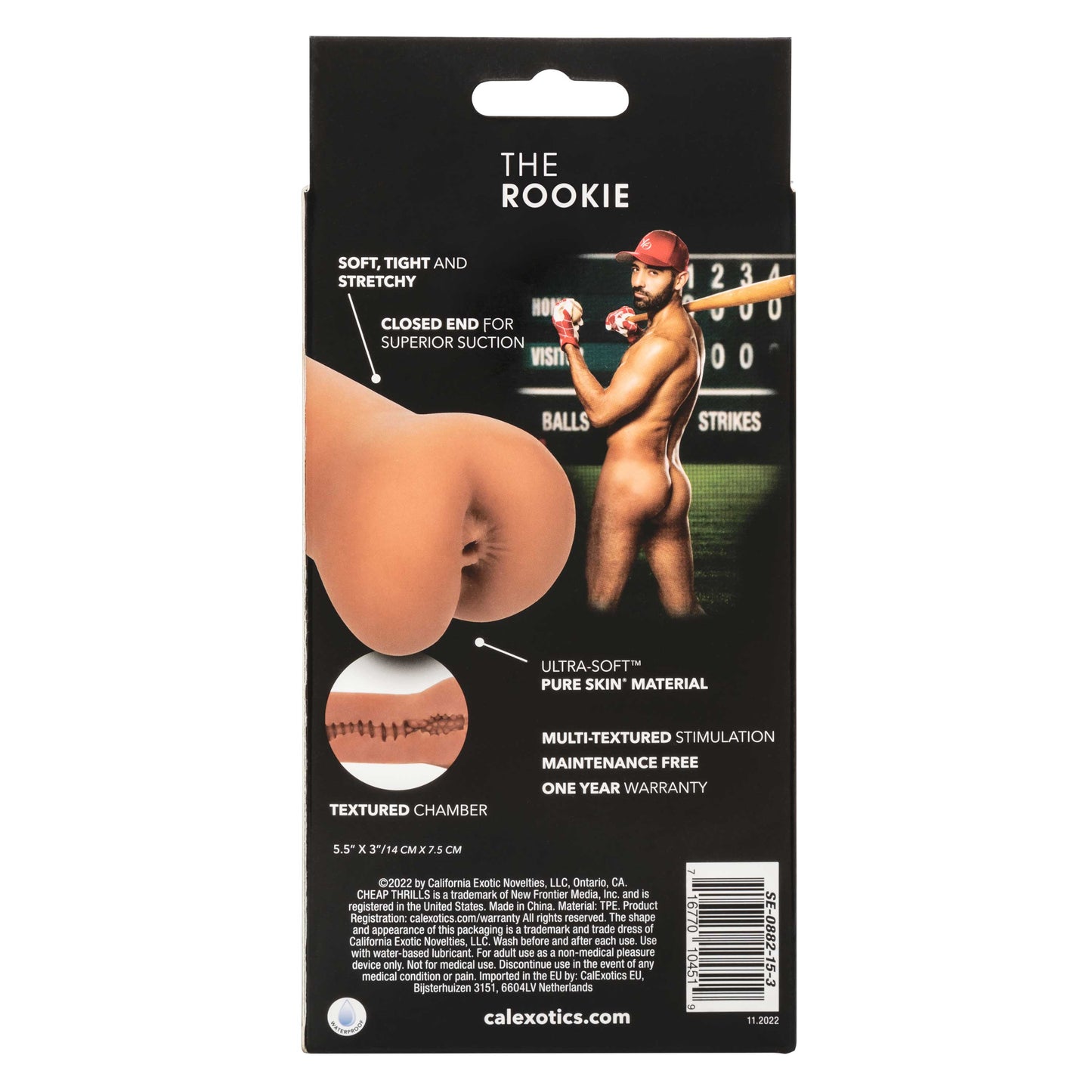 Cheap Thrills The Rookie Compact Flesh Tone Stroker 5.5 Inch with Multi-Textured Chamber and Closed-End Design