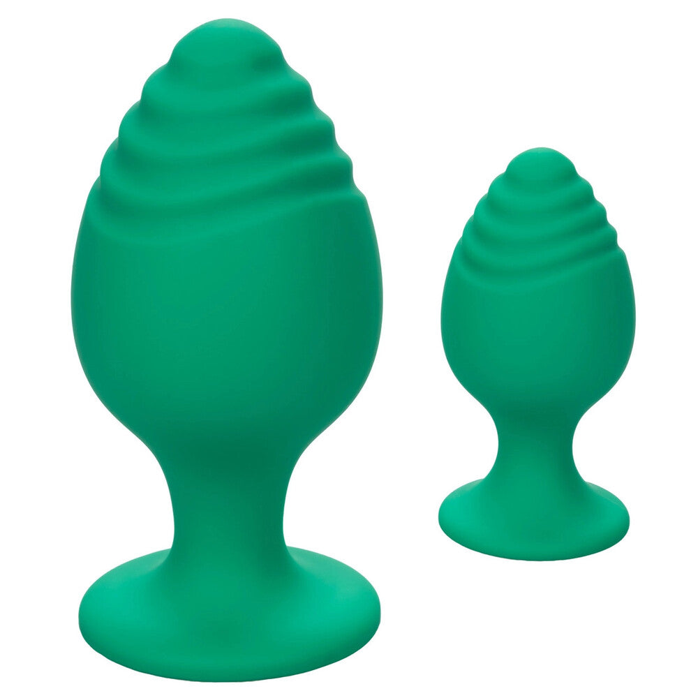Cheeky Butt Plug Duo (Green) – Playful Butt Plug Set