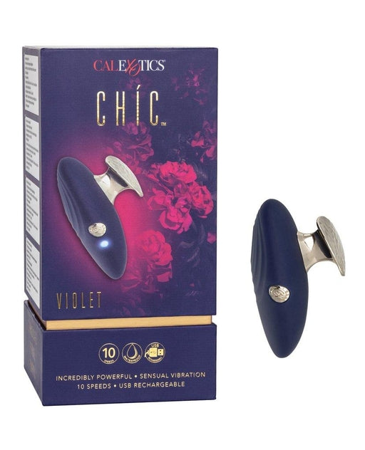 Chic Violet Handheld Massager in Deep Violet with 10 Vibration Speeds and Waterproof Design