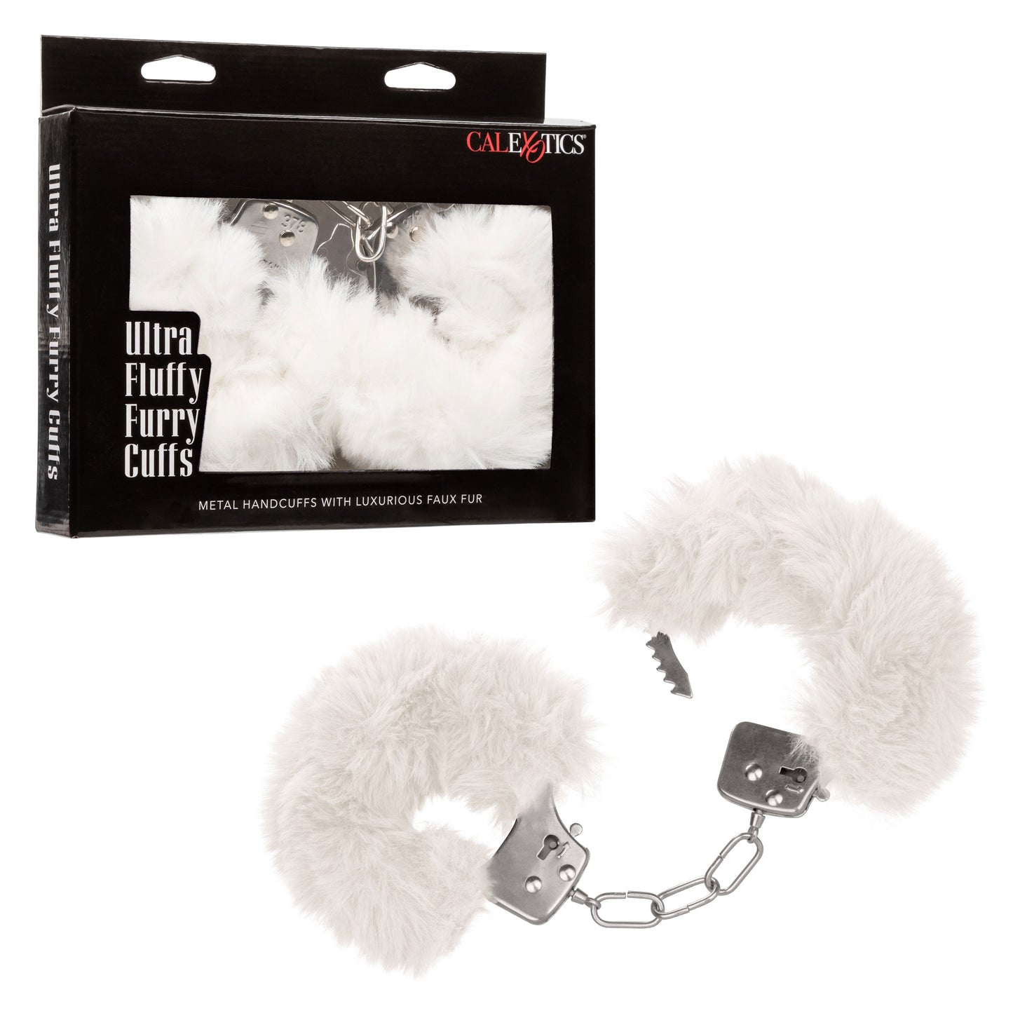 Ultra Fluffy White Furry Cuffs – Soft Bondage Handcuffs