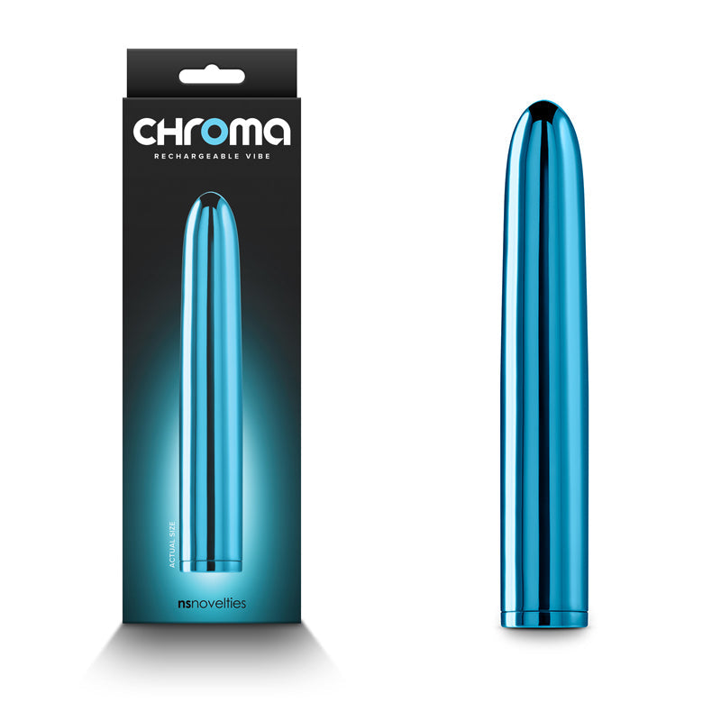 Chroma Teal Metallic 17 Centimeter Vibrator