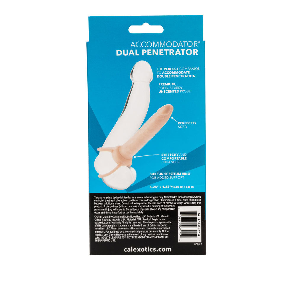 Accommodator Dual Penetrator Ivory Dildo