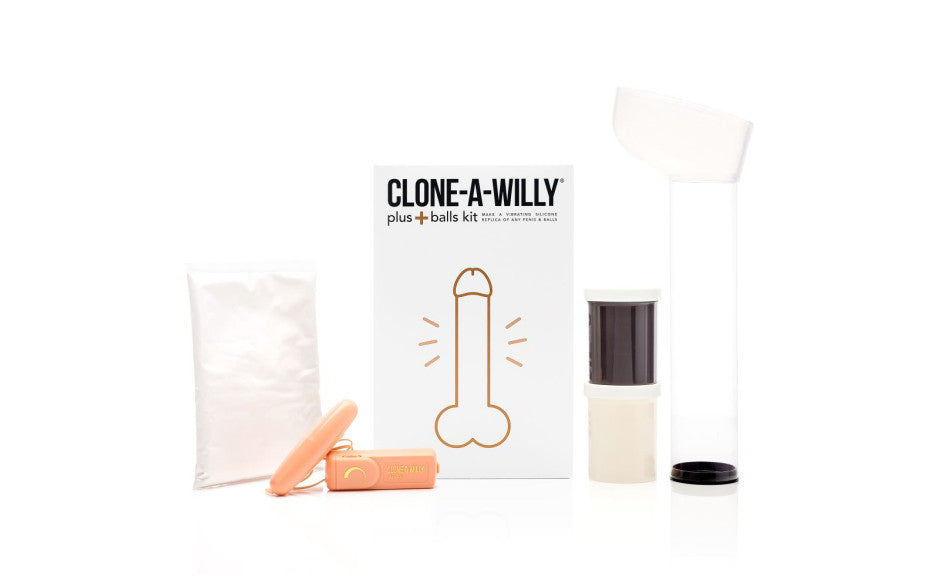 Clone a Willy Plus Balls Kit Deep Skin Tone Vibrating Silicone Replica