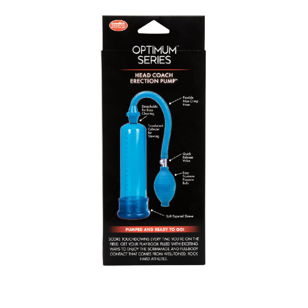 Head Coach Penis Pump with Flexible Hose and Soft Jelly Sleeve