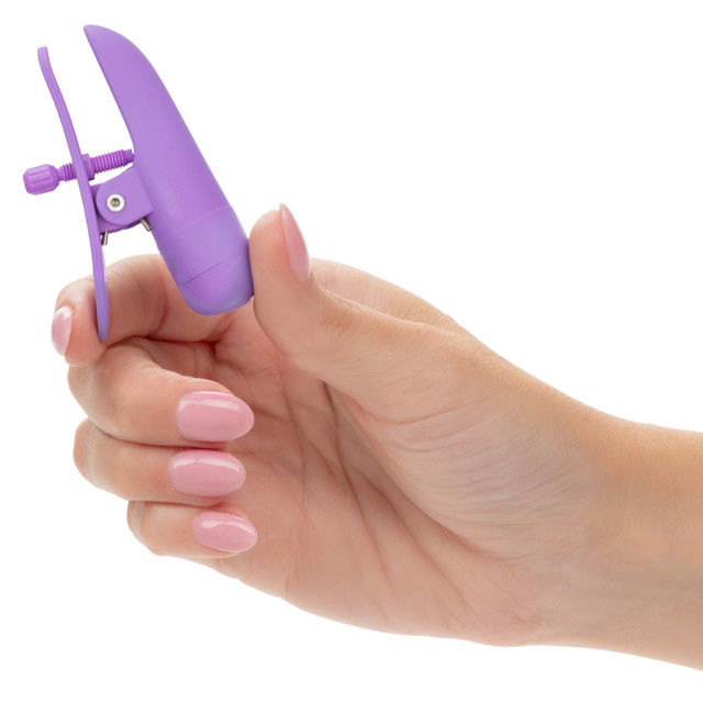 Nipple Play Nipplettes (Purple) – Waterproof Rechargeable 2.75 Inch Nipple Clamps