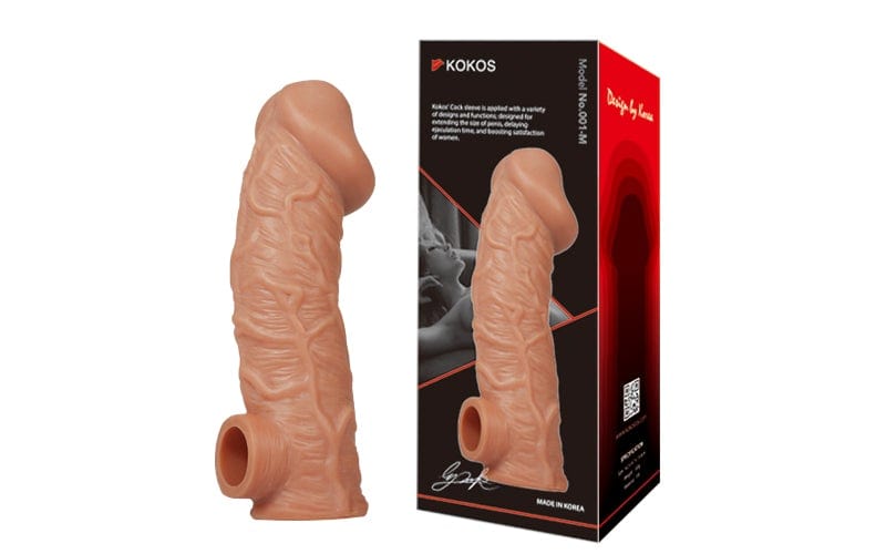 Cock Sleeve 1 Medium - Soft Silicone Pleasure Sleeve M 7" Inch Extra 1" Inch