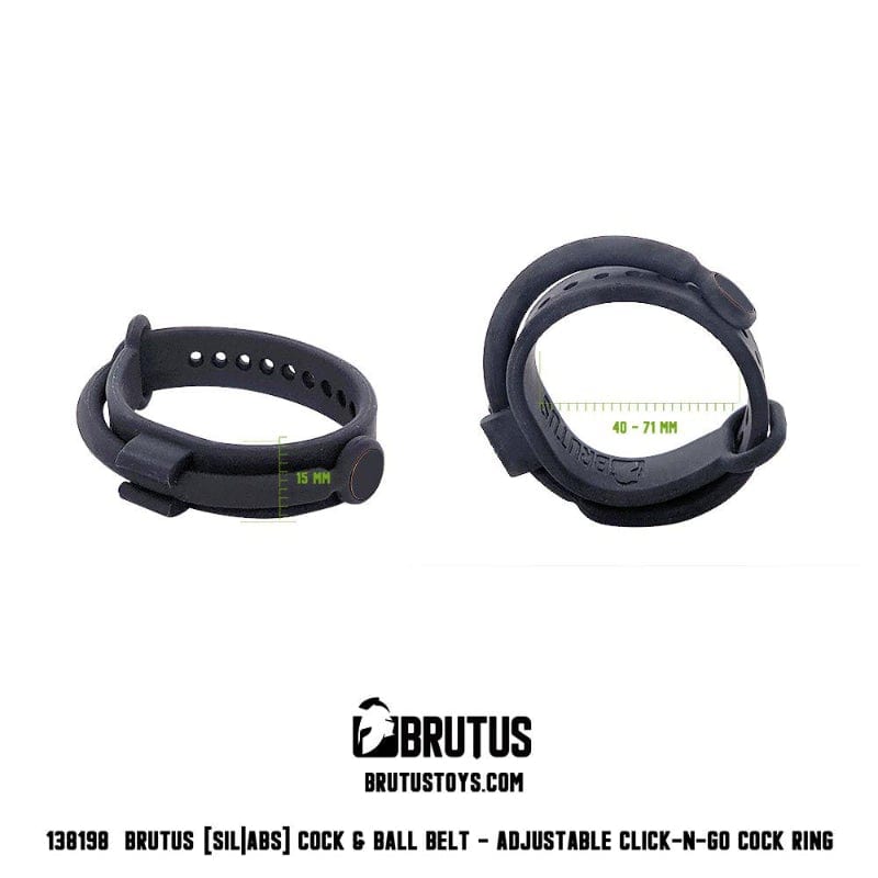 Cock and Ball Belt Click and Go Adjustable 70mm to 41mm by Brutus