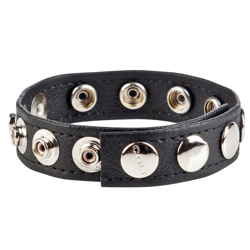 Colt 8 Snap Fastener Leather Strap – Luxury Leather Bondage Strap