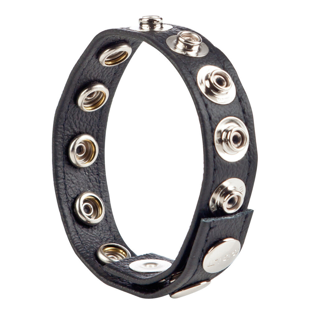 Colt 8 Snap Fastener Leather Strap – Luxury Leather Bondage Strap