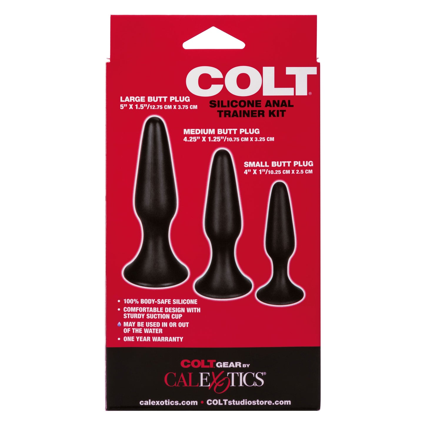 Colt Anal Trainer Kit – Silicone Graduated Anal Plug Set for Beginners