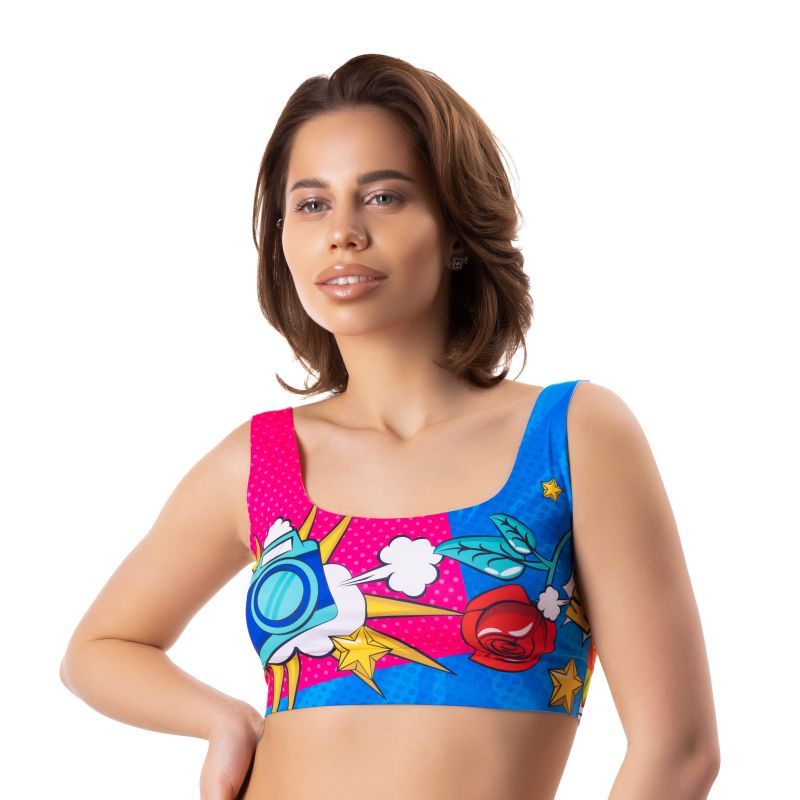 Comics Curios Crop Top in Sizes S to XL