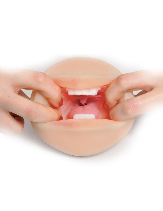 Compact Deep Throat Mouth Masturbator with Realistic Feel
