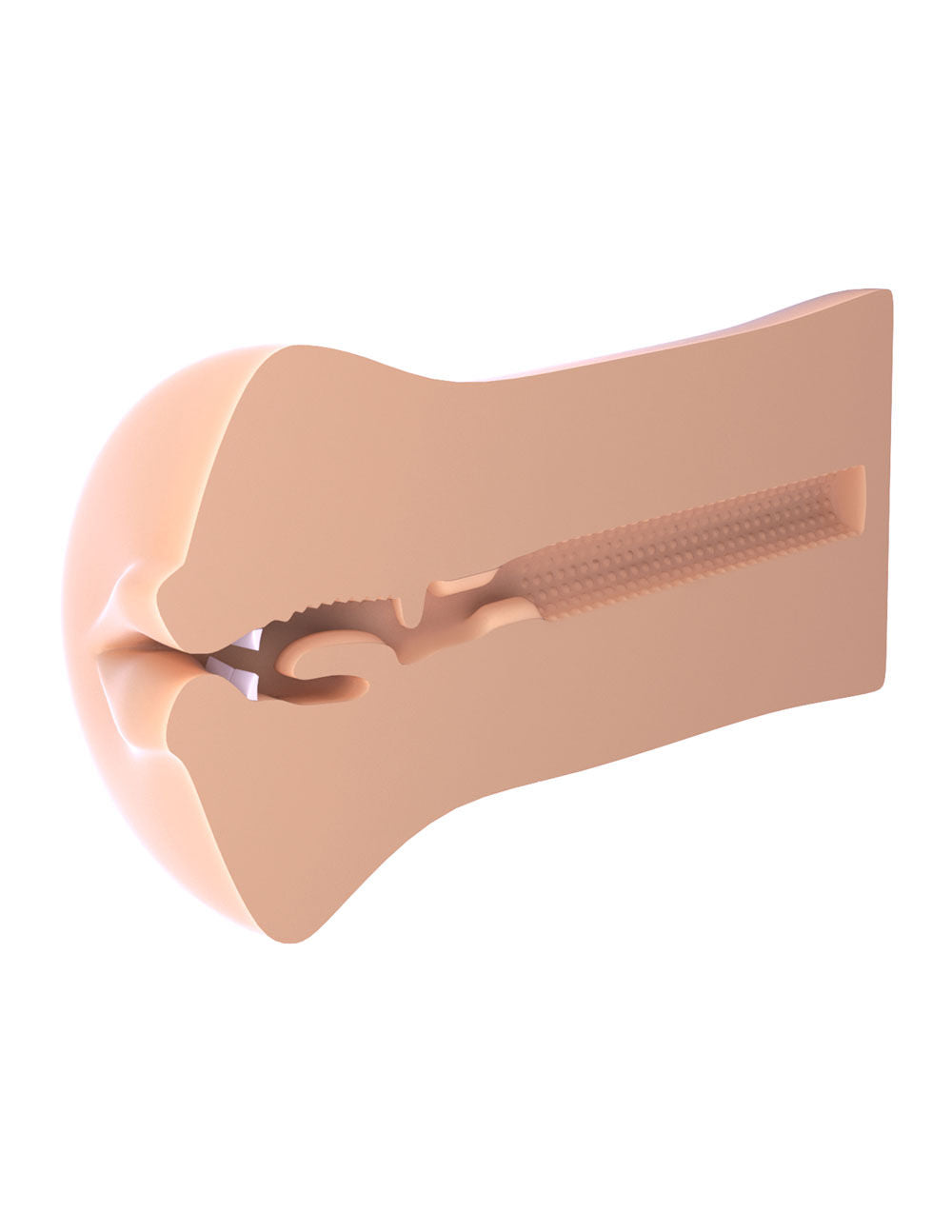 Compact Deep Throat Mouth Masturbator with Realistic Feel